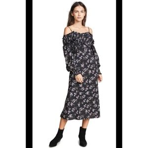 La Maison Talulah Chaleur Midi Dress Violet Print